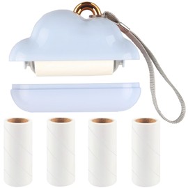 Mini Lint Roller Travel Size, Reusable Lint Roller for Travel, Pet Hair Remover Portable Lint Roller for Clothes with 150 Sheets Refillable (Blue)