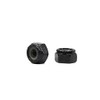cSeao 50pcs 6-32 Black Nylock Nuts Nylon Inserted Lock Nuts