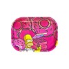 Cute Metal Tray Pink, Metal Small Plate, Premium Storage Serving