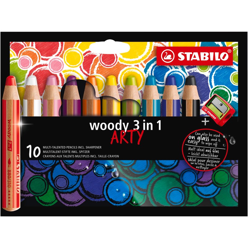 STABILO STABILO - Buntstift, Wasserfarbe & Wachsmalkreide - woody 3