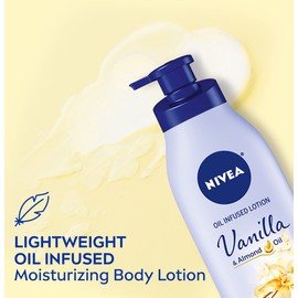 NIVEA NIVEA Vanilla and Almond Oil Infused Body Lotion, 50.7 Fl Oz, Pack of 3