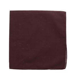 Motique Accessories Solid Color Bandana (Brown)