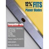 12-1/2 Inch Planer Blades Compatible with Craftsman CMEW320, Wen 6550T,