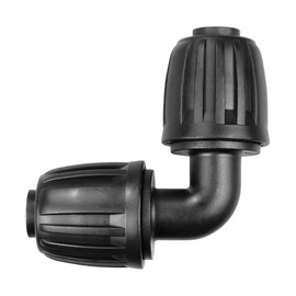 Tiardey 10 Pcs Automatic Drip Irrigation Fittings 1/2 Inch Universal Elbow Connectors Barbed Elbow Drip Parts Garden Watering System Accessory