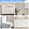 Toilet Flush Button Stickers for Easily Push, 4 pcs Cute
