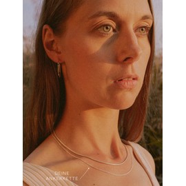 modabilé Anchor Chain Round Women's Necklace 925 Sterling Silver (35 cm - 90 cm 1.3 mm Wide) Silver Chain 925 without Pendant Silver Chain Women's Necklaces, Sterling Silver Silver Sterling silver