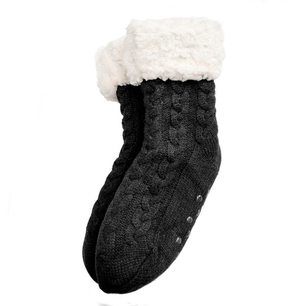 Gealaek Women Slipper Socks Winter Thick Fuzzy Warm Cozy Soft
