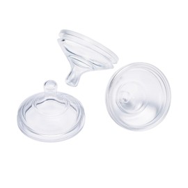 Boon Nursh - Pezones de biberón de silicona para biberones de bebé Boon Nursh - Suministros de alimentación de biberones de bebé - Pezones de biberón de flujo rápido - 3 unidades