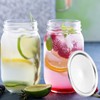 uxcell 24pcs Mason Jar Canning Lids Wide Mouth, 83mm Metal
