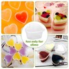 200 Packs Slime Containers 1.5oz Heart Shaped Slime Storage Containers
