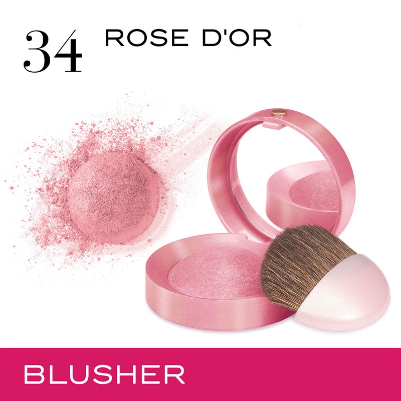 Bourjois Little Round Pot Blusher 34 Rose D'or, 2.5g, 29192115034