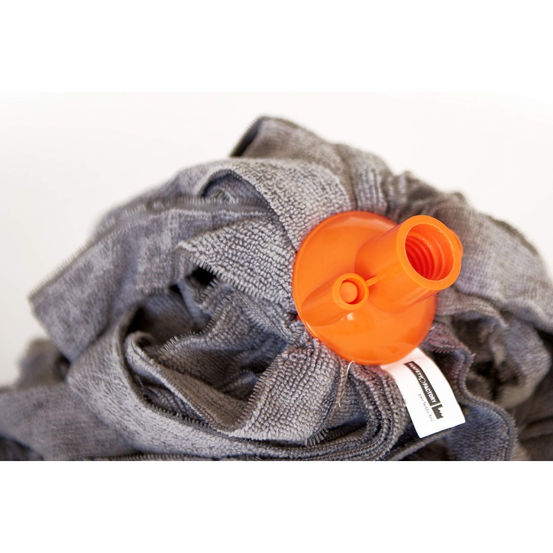 Perfetto Factory Perfect Microfibre Head, Fabric, Grey, 10 x 10