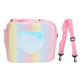 Lunch Bag Small Lunch Box Gradient Pink Reusable Leakage Proof Large Capacity Thermal Cooler Bag for Hiking Picnic Office