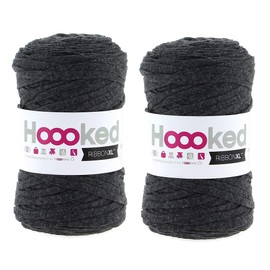 Hoooked Ribbon XL Yarn (Pack of 2) - Anthracite (RXL 49)
