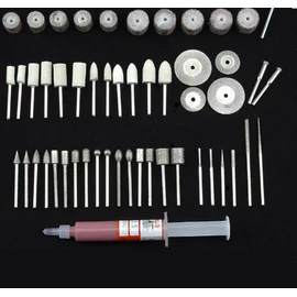 52pcs Diamond Mounted Burr Sets for Jade/Stone/Jewelry Making, Engraving, Polishing and Buffing Fit Dremel Rotary Tools