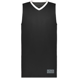 Augusta Sportswear Boy's Youth Match-Up Basketball Jersey, Black/White, Large