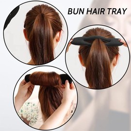 FMYODWU Pack of 4 Magic Bun, Bun Maker Upgraded Hair Clip Sponge Clip Haircut Donut Bun Curler Donut Tool, 2 Large and 2 Small, Perfect for Stylish Buns and Chignons