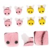 COHEALI 24Pcs Wool Felt Bee Ornaments Adorable Yellow Decorations for