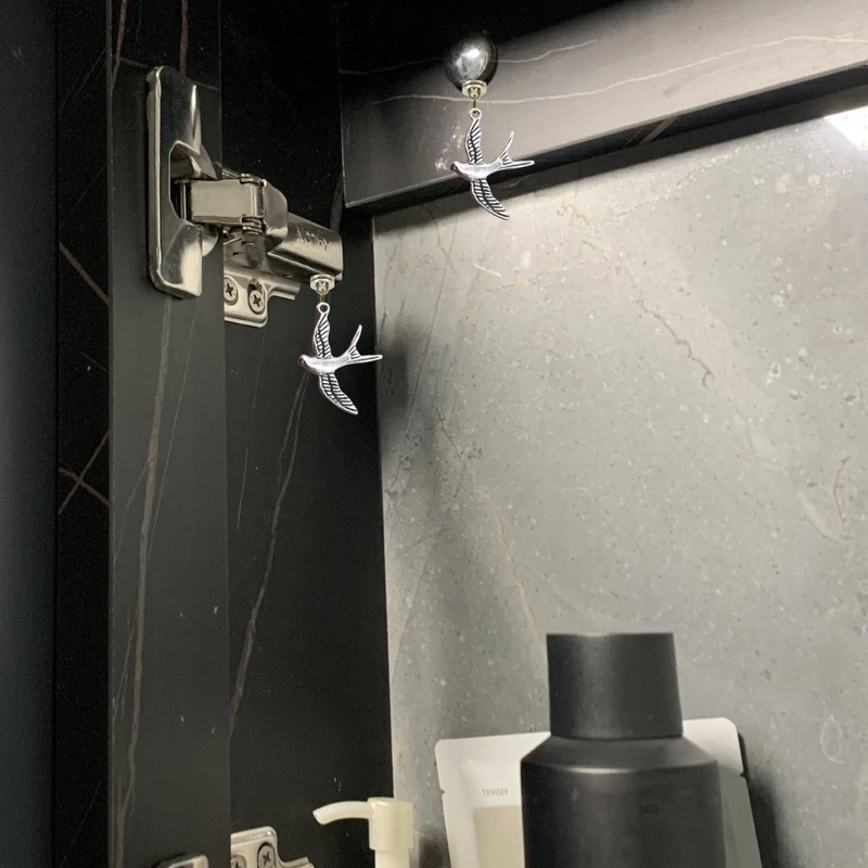 Silver Hinge Head Home Decorationswallow,Magnetic Hinge Dropper Hanging,Magnetic Hinge Head