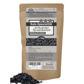 direct&friendly Black pyramid salt flakes from Cyprus Fleur de Sel (Black)