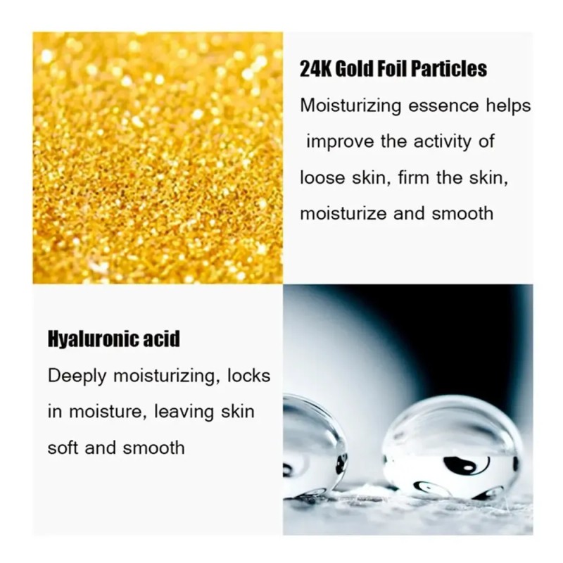 Sérum Senana 24K Pure Gold 15ml Hipoalergénico con Ácido Hialurónico