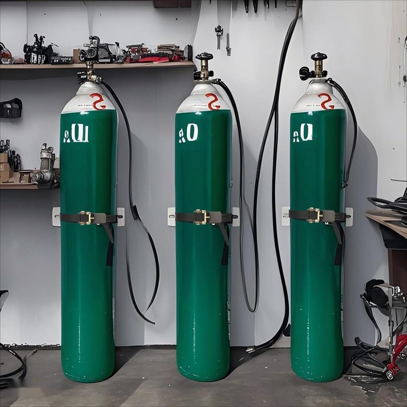 2PCS Propane Tank Holder，Oxygen Tank Holder，Nitrogen Gas Cylinder Holder, with