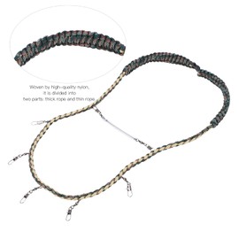 Fly Fishing Lanyard, Fly Fishing Nylon Braided Lanyard Necklace Fishing Nipper Patch Forcep Tippet Holder Tools