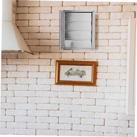 COHEALI Stainless Steel Dryer Vent Cover Louvered Outdoor Vent Cap for Kitchen Bathroom Durable Easy Installation Design Weather Resistant