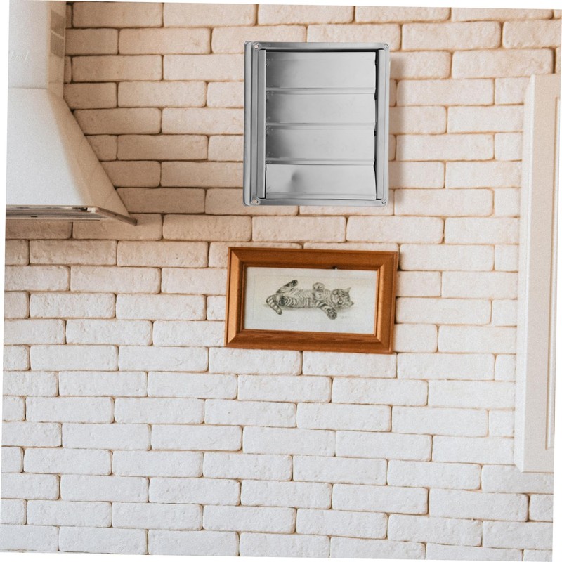 COHEALI Stainless Steel Dryer Vent Cover Louvered Outdoor Vent Cap