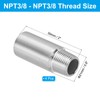 PATIKIL 304 Stainless Steel Pipe Fitting 3/8" NPT Male to