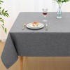 smiry Faux Linen Table Cloth Rectangular 140x100cm, Water resistant Tablecloth