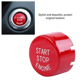 Car Engine Start Stop Switch Button Cover for G F Chassis F20 F21 F22 F23 F30 F31 F32 F33 F10 F11 G30 F12 F13 F01 F02(Red)