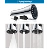 Universal Chrome Faucet Head Replacement with 15 Adapters Compatible with