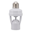 Motion Sensor Light Socket, PIR Motion E27 Screw Lamp Adapter