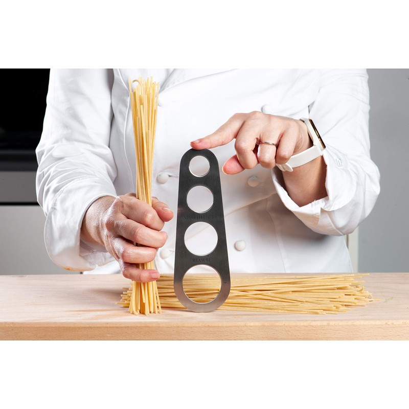 Fackelmann 40913 Steel Spaghetti for 1/2/3/4 Servings, 18.5 cm, Sybaris,