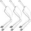 Roshtia 6 Pcs Plastic Serving Tongs Mini Kitchen Tongs Utility