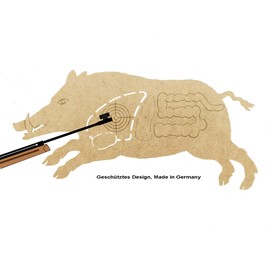 Set of 2 Target Wedges Rudi Wooden for Air Rifle, Sagittarius Bird 2.0, Target for Hunters, Shooting Festival, Father's Day, Hunting Motif, Made in Germany