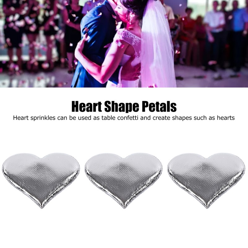 400pcs Heart Shape Petals Heart Shaped Confetti for Valentine's Day