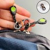 Lockable carabiner loop anti-theft camping hook multipurpose Clip 7ea