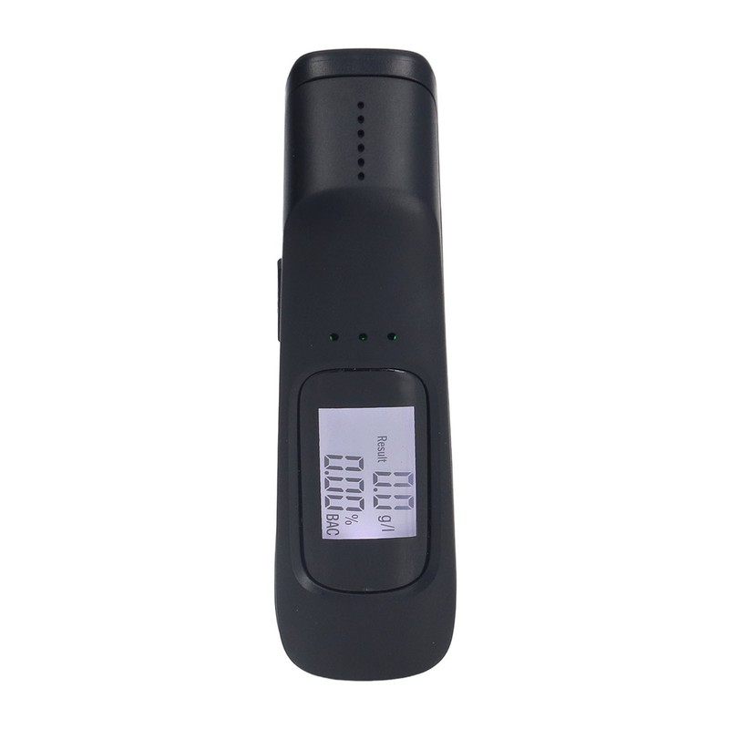 Breathalyzer Black Portable Mini Dustproof High Accuracy Rechargeable Blowing Special