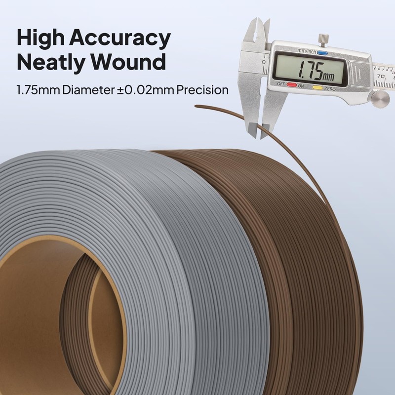 DEEPLEE PLA Basic Refill Filament 1.75mm, 2KG White