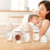 Gulicola Natural Glass Baby Bottle for Breastfed Babies, Anti-Colic Baby