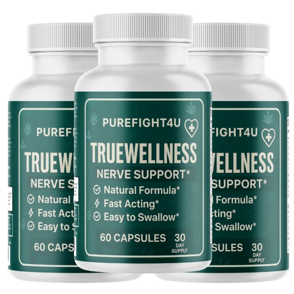 PUREFIGHT4U True Wellness Brain Max Supplement, Memory & Focus Support