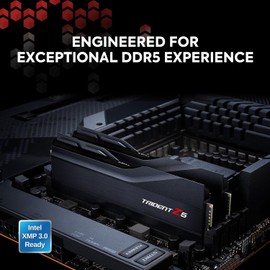 G.SKILL Trident Z5 Series (Intel XMP 3.0) DDR5 RAM 32GB (2x16GB) 6000MT/s CL36-36-36-96 1.35V Desktop Computer Memory UDIMM - Matte Black (F5-6000J3636F16GA2-TZ5K)