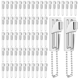 Tarpop Bulk 100 Pieces P51 Can Openers Military Stainless Steel Survival Camping Army Emergency Portable Keychain Manual Can Opener for Travel Christmas Gift(Silver)