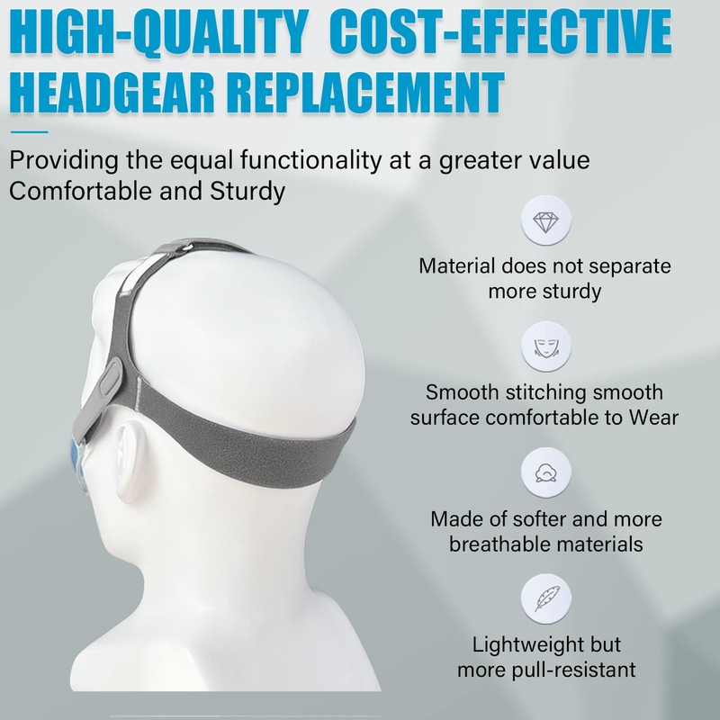 2 Packs Headgear Compatibility with Nuance Pro Closed Edges Replacement