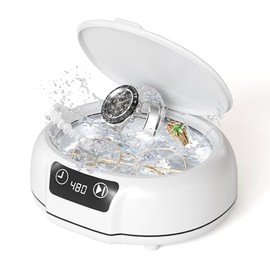 Jewelry Cleaner, Ultrasonic Cleaner for Jewelry, Glasses, Jewelry, Ring, Dentures,700ml(24.5 Oz) 48KHz