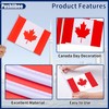 36Pcs Canada Day Flags Sets, Include Canada Garden Flag String