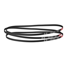 sourcing map 3Pcs 276XL 037 Timing Belt 138 Teeth Black Cogged Rubber Geared Belt, Width 10mm, Pitch 5.08mm, 3D Printer Timing Belt