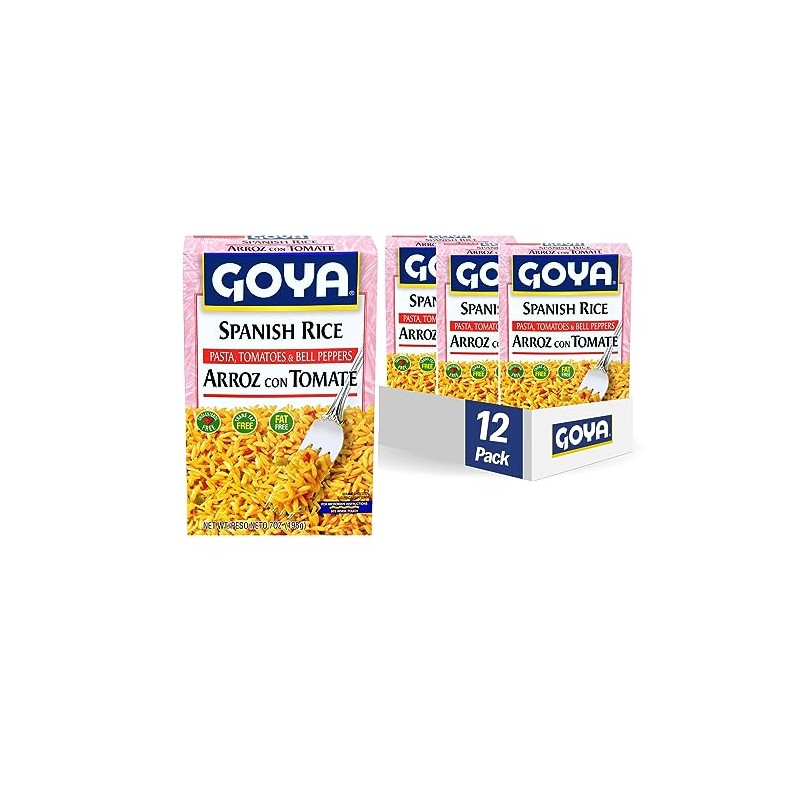 Goya Foods Spanish Rice Mix, 7 Ounce (Pack of 12)